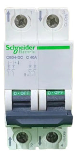 Disjuntor Acti9 C60h-dc 2p 40a Curva C A9n61537 Schneider