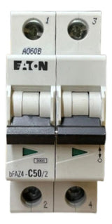 Kit Com 2 Peças: Disjuntor Bipolar Bfaz4-c50/2 50a Eaton