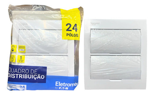 Quadro De Embutir 24 Disjuntores Elqd24e-br Eletromec Eaton