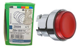 Cabeçote Para Botão Lum Ø22mm Saliente Zb4bw14 Schneider Metal Cromado