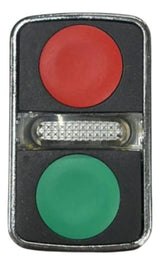 Cabeçote P/ Botão Duplo Luminoso Vd/vm Zb4bw7a3740 Schneider Verde/vermelho Não Se Aplica