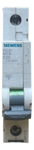 Disjuntor 1p 5sl6120-7mb C20 Siemens - 50/60hz