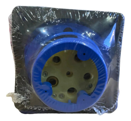 Tomada De Embutir 3p+n+t 63a 200/250v 9h S5549w Az Steck  Azul