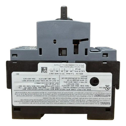 Disjuntor Motor 3rv2011-0ea10 0,28-0,4a Siemens - 50/60hz