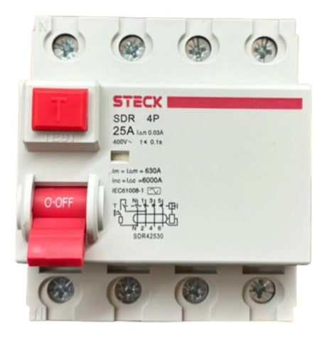 Interruptor Diferencial Sdr42530 4p 25a 30ma Steck