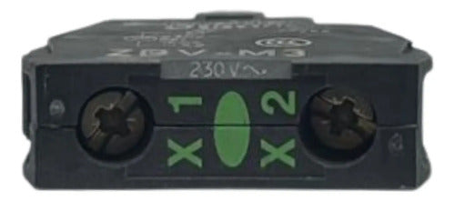 Bloco De Contato Luminoso Led Verde 230/240v Zbvm3 Schneider
