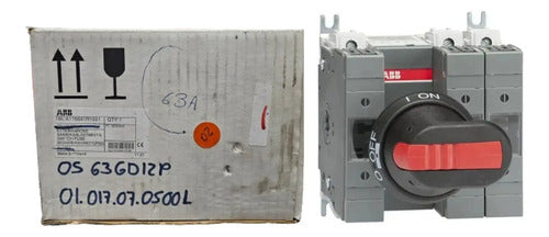 Chave Seccionadora Os63gd12p Abb 3p 63a Fusivel Nh000 63a