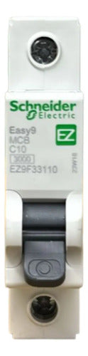 Kit Com 10: Disjuntor Unipolar Ez9f33110 10a Schneider