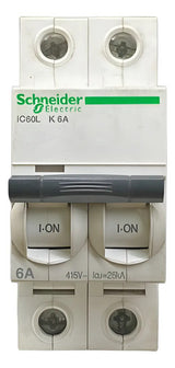 Disjuntor Acti9 Ic60l 2p Curva K 6a 440v A9f95206 Schneider 440v 50 60 Hz