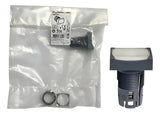 Kit Com 2: Cabecote P/ Botao 16mm Luminoso Zb6df1 Schneider Branco 0
