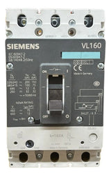 Disjuntor Tripolar 160a 3vl2716-3dk33-0aa0 Siemens