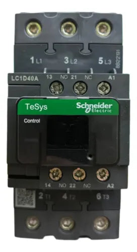 Contator Tesys 3p Ac-3 380vca 1na+1nf Lc1d40aq7 Schneider 380v