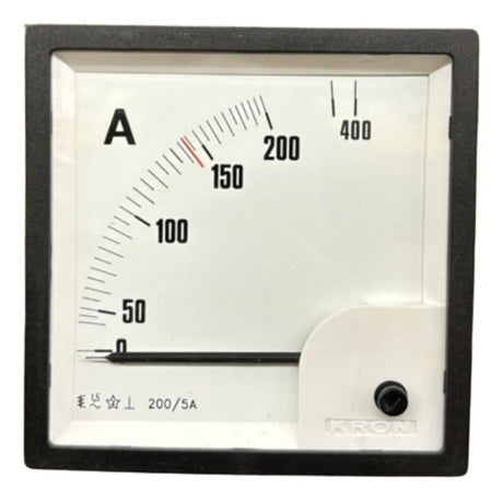 Amperímetro Fm72pc 200/400/5a Travamento Em 143a Ip54 Kron