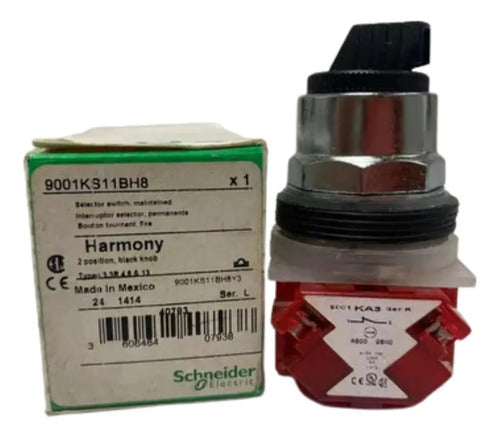 Comutador 30mm Manopla Curta 2nf 2posições 600v 9001ks11bh8