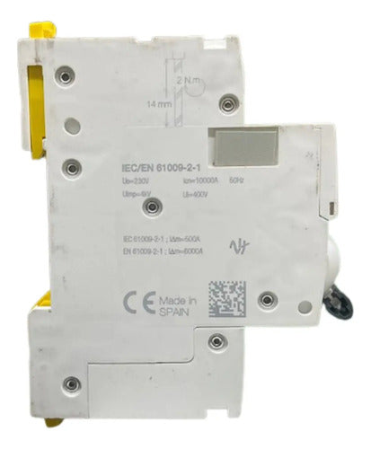 Disjuntor Diferencial 1p+n 16a C 30ma A9d37616 Schneider
