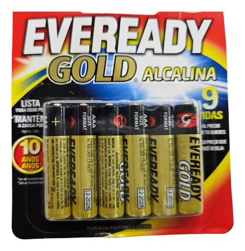 Kit Com 24: Pilha Alcalina Aaa 1,5v Palito Eveready Gold