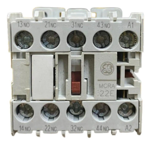 Kit Com 3 Peças: Contator Auxiliar Mcra022at4 102058 GE 120