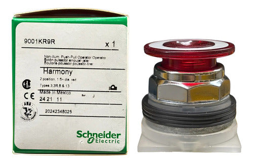 Botão 30mm Vermelho 9001kr9r Schneider Vermelho