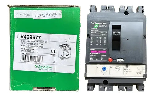 Disjuntor Tripolar 16a Nsx100h-tm16d Lv429677 Schneider