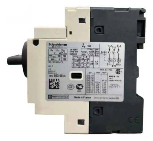 Disjuntor Motor Magnético Gv2l14 10a 50ka Schneider 690v 50-60hz