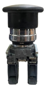 Botão Cogumelo Ø40mm Pt + Bloco 1na+1nf Xb4bc25 Schneider Preto -