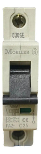 Kit Com 3 Peças: Disjuntor Unipolar Faz-c25 25a Moeller
