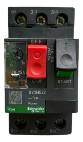 Disjuntor Motor Termomagnético 20-25a Gv2me22 Schneider (nv) 690v 50-60 Hz