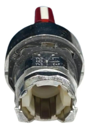Cabecote Para Chave Seletora 22mm Vm Zb4bk1543 Schneider Vermelho 0