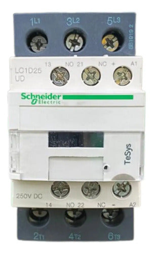 Contator Tesys 3p 25a Ac-3 250vcc 1na+1nf Lc1d25ud Schneider 220v