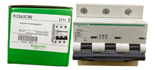 Disjuntor Easy9 3p 80a K32a3c80 Schneider