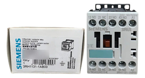 Kit 10x: Contator Auxiliar 3rh1131-1ab00 3na+1nf 24v Siemens 24