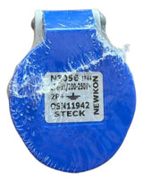 Kit Com 2: Acoplamento N3056 16a 2p+t 200/250v Azul Steck Azul
