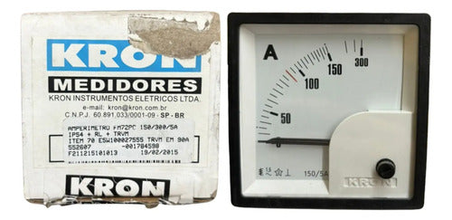 Amperímetro Fm72pc 150/300/5a Travamento Em 90a Ip54 Kron