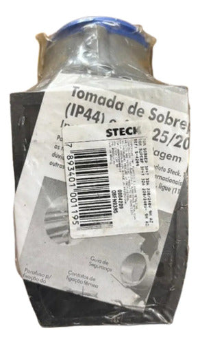 Tomada Sobreposição S4209 32a 3p+t 220/240v Azul 9h Steck Azul