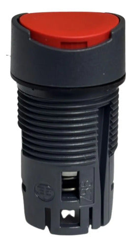Botão 16mm Plástico Vermelho 1na+1nf Xb6aa45b Schneider 0