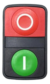 Cabecote P/ Botao Duplo 22mm Vd/vm Zb5aw7l3740 Schneider Verde/vermelho
