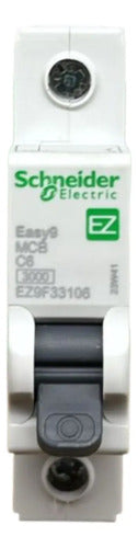 Kit Com 3 Peças: Disjuntor 1p Ez9f33106 63a Schneider