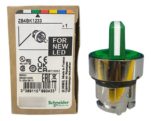 Cabeçote Para Comutador Luminoso Ø22mm Metálico Zb4bk1233  Verde
