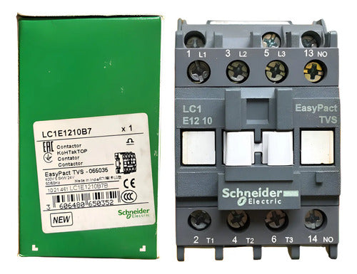 Contator 3p 12a 1na 24vca Lc1e1210b7 Schneider 24v