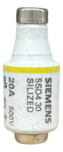 Kit Com 5: Fusivel Silized 20a 500v 5sd430 Siemens 500v