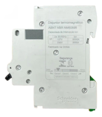 Kit C/ 10 Peças: Disjuntor Unipolar 20a Ez9f33120 Schneider