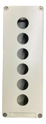 Botoeira Metalica Vazia 6 Furos 22mm Cz Xapg4506 Schneider Cinza