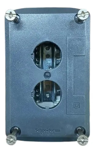 Botoeira De Comando 22mm 2 Furos Cinza Xald02 Schneider Cinza