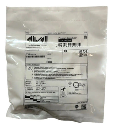 Transdutor De Pressão Ewpa030 0/5v Td420030 54774 Schneider 5vcc