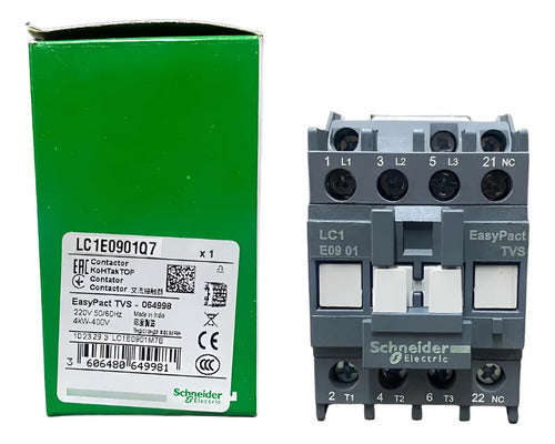 Contator 3p Tesys E 9a 1nf 380vca Lc1e0901q7 Schneider  380v