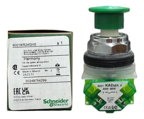 Botão 30mm Metálico 1na Verde 9001kr24gh5 Schneider Verde 1na