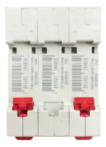 Disjuntor Tripolar Sdd63c63 63a Curva C 3ka Steck