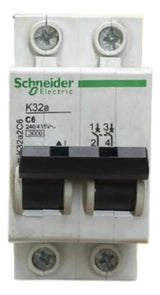 Disjuntor Termomagnetico 6a 2p K32a2c6 Schneider