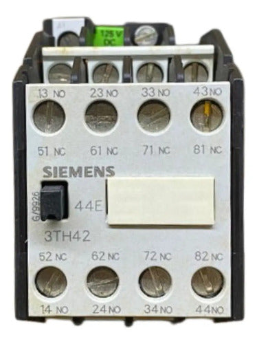 Contator Auxiliar 3th4244-0bg4 4na+4nf 125v Siemens 127v