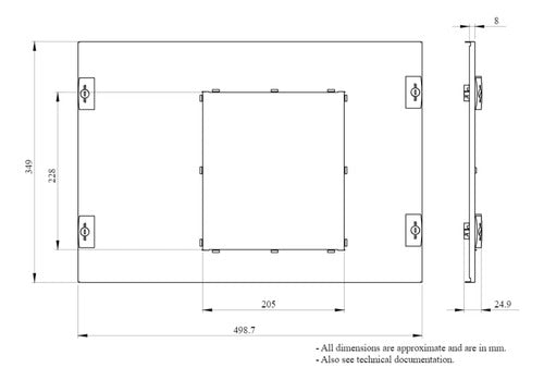 Placa Frontal Lvs03692 Para Mtz1/nt Schneider Prismaset P